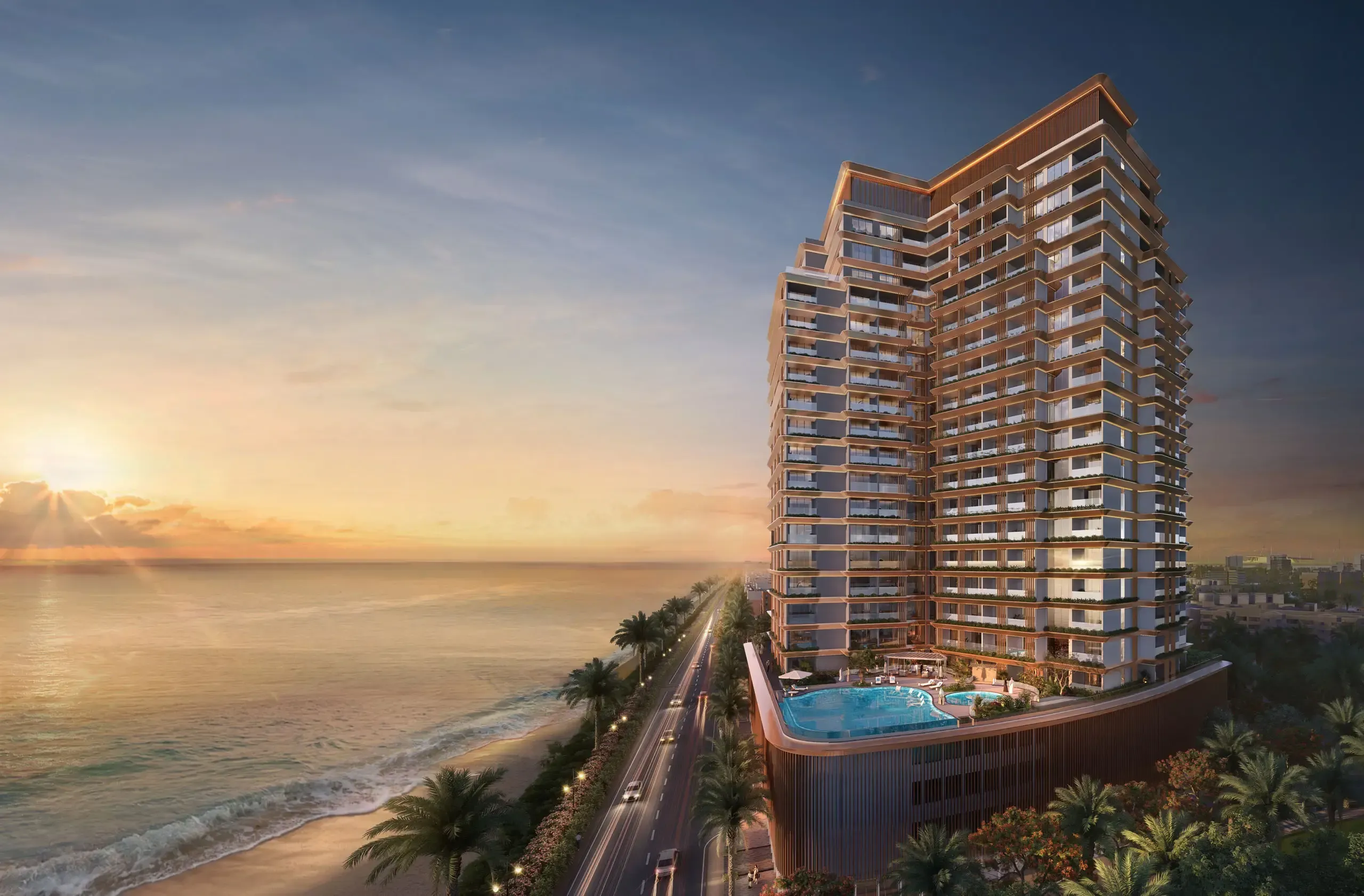 Al Hamra Waterfront Elevation View.webp