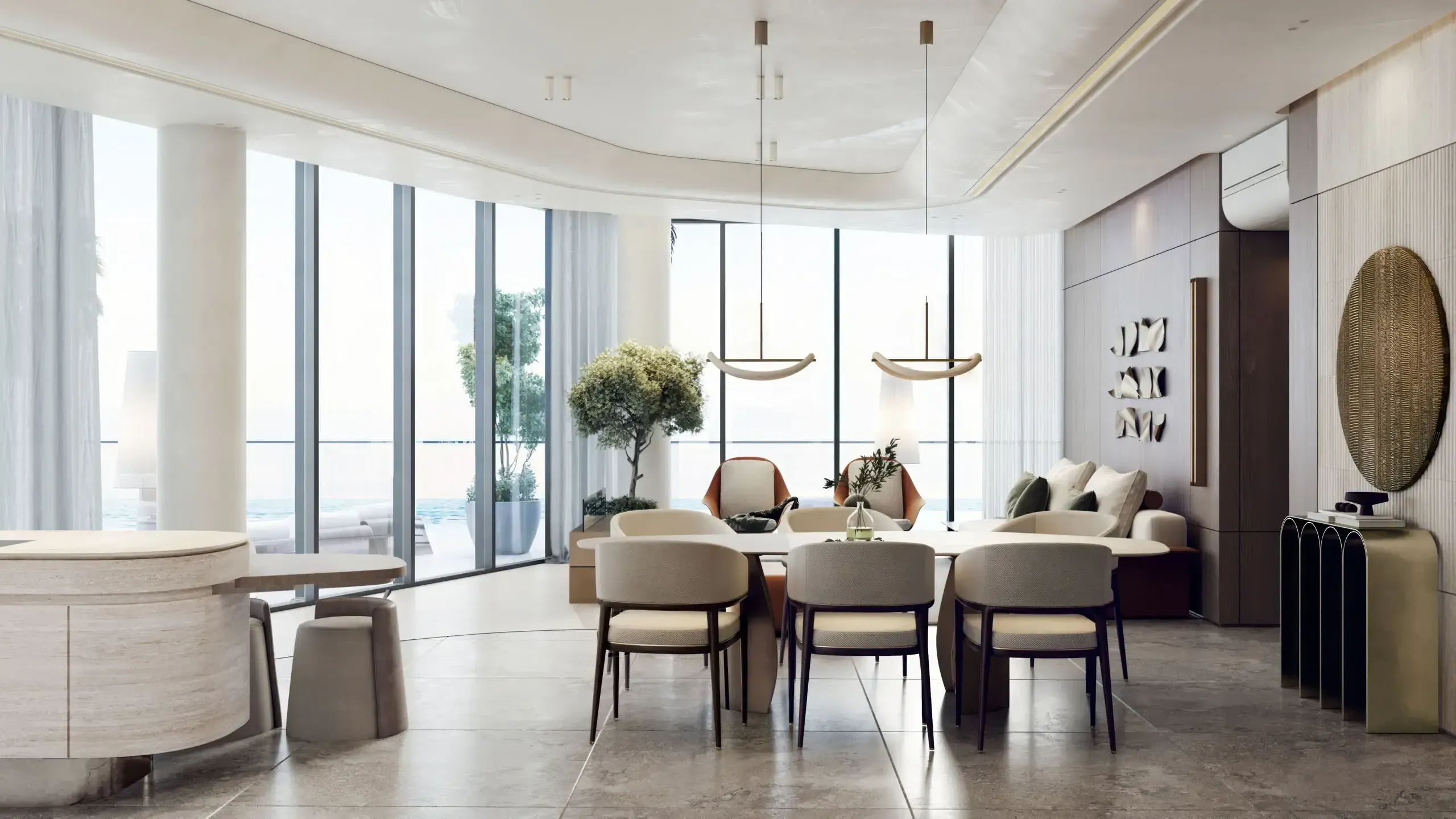 Quattro 3BR Penthouse Kitchen & Dining.webp